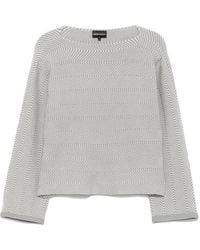Emporio Armani - Striped Sweater - Lyst