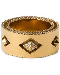 Burberry - Hollow Gold-plated Ring - Lyst