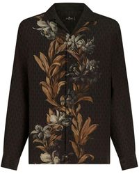 Etro - Floral-print Silk Shirt - Lyst