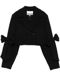 Ganni - Double-Breasted Jacket - Lyst