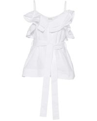 P.A.R.O.S.H. - Top Con Volantes - Lyst