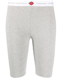 DSquared² - Short En Coton Avec Ceinture À Logo - Lyst