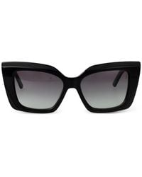 KARL LAGERFELD - Logo-Print Square-Frame Sunglasses - Lyst