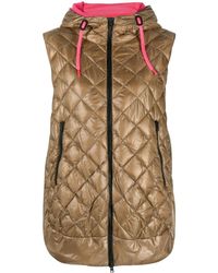 Herno - Zip-up Hooded Quilted Gilet - Lyst