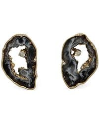 DENISE CASSOU - Agate And Diamond Earrings - Lyst