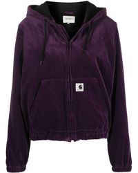 Carhartt WIP Ribfluwelen Jack - Paars