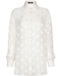 Dolce & Gabbana - Monogram Jacquard Shirt - Lyst