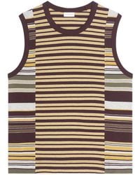Dries Van Noten - Striped Cotton Tank Top - Lyst