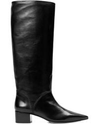 Black Suede Studio - Alba Pointed-Toe Boots - Lyst