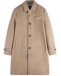 Fay - Toggle-Fastening Buttoned Coat - Lyst