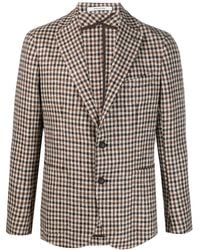 Tagliatore - Check-Pattern Long-Sleeve Blazer - Lyst