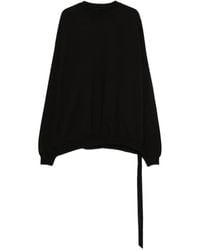 Rick Owens - Sweat-Shirt Hun À Détail Noué - Lyst