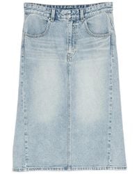 JNBY - Denim Midi Skirt - Lyst