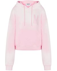 Moschino - Logo-Detail Long-Sleeve Hooded Sweater - Lyst