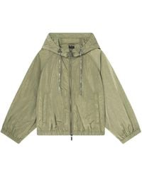 ARMANI EXCHANGE - Hooded Zip-Up Windbreaker Jacket - Lyst