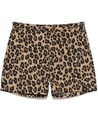 Aspesi - Badeshorts Mit Leoparden-Print - Lyst