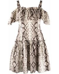 Philipp Plein - Python-Print Mini Dress - Lyst