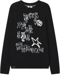 Izzue - Graphic-Print Crew-Neck Sweater - Lyst