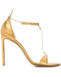 Francesco Russo Pumps mit Ketten - Mettallic