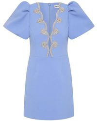 Rebecca Vallance - Harlynn Puff Sleeve Mini Dress - Lyst