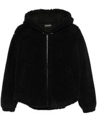 Emporio Armani - Faux-Fur Jacket - Lyst