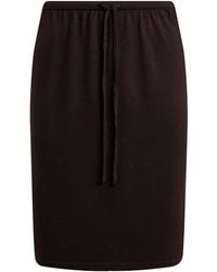 12 STOREEZ - Drawstring Merino Skirt - Lyst