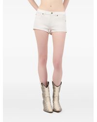 Roberto Cavalli - Cotton Denim Shorts - Lyst
