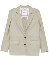 Halfboy - Button Leather Jacket - Lyst