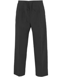 BOSS - Drawstring Pleated Trousers - Lyst