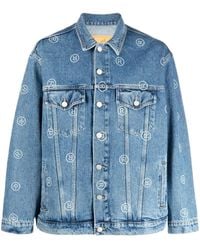Martine Rose - Motif-Print Denim Jacket - Lyst