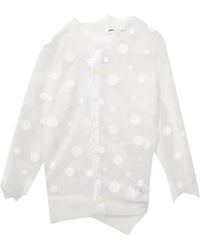 Junya Watanabe - Cárdigan Con Estampado De Lunares - Lyst