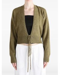 Extreme Cashmere - Cardigan Crop Nº516 Ella À Fermeture Nouée - Lyst