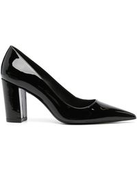 Stuart Weitzman - 85mm Pointed-toe Leather Pumps - Lyst