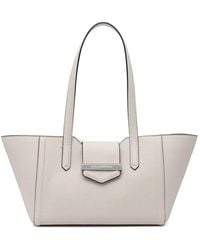 KARL LAGERFELD - Logo-Plaque Grained-Leather Tote Bag - Lyst