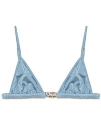 Chloé - Logo-Lettering Bikini Top - Lyst