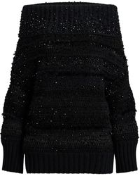Ralph Lauren - Schulterfreier Pullover Mit Verzierung - Lyst