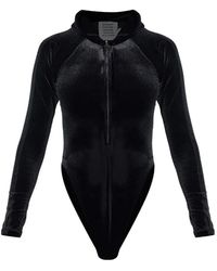 Vetements - Kapuzen-Body Mit Reißverschluss - Lyst