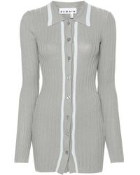 Remain - Ribgebreide Mini-Jurk - Lyst