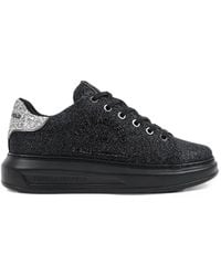 KARL LAGERFELD - Kapri Glitter-Effect Sneakers - Lyst