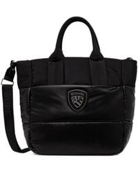 Blauer - Logo-Patch Quilted Tote Bag - Lyst