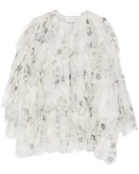 Max Mara - Veste Chiffon À Fleurs - Lyst