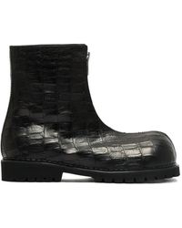 No Idea - Zip Crocodile Boots - Lyst