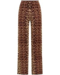 Maliparmi - Leopard-Print Jacquard-Knit Trousers - Lyst