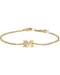 David Yurman - 18K Petite Pavé Initial Diamonds Bracelet - Lyst