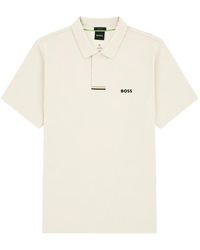 BOSS GREEN HUGO BOSS - Logo-Print Short-Sleeve Polo Shirt - Lyst