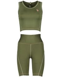 Moncler - Polartec Delta Logo-Patch Leggings - Lyst