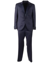 Luigi Bianchi - Peak-Lapels Virgin Wool Suit - Lyst
