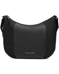 Piquadro - Leather-Panelled Shoulder Bag - Lyst