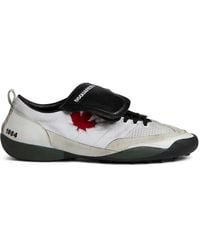 DSquared² - Maple-Leaf Leather Sneakers - Lyst