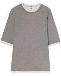 Jil Sander - T-Shirt im Layering-Look - Lyst